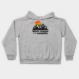 Retro Black Canyon of the Gunnison ))(( Tourist Souvenir National Park Design Kids Hoodie